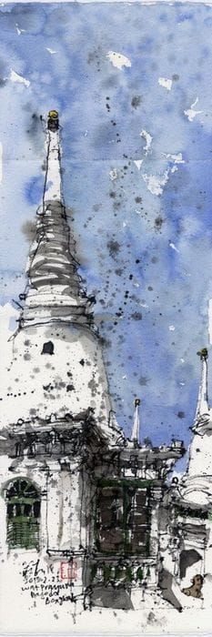 Artwork Title: Wat Prayura Pagoda 1