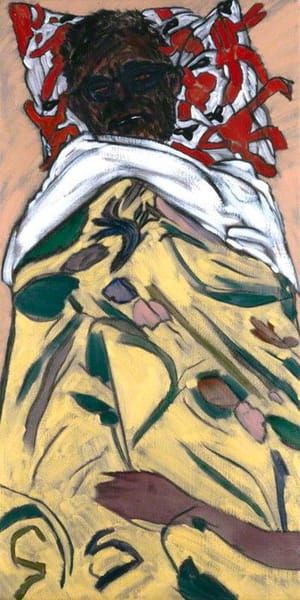 Artwork Title: Self Portrait: Hockney Pillow