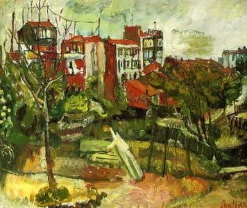 Artwork Title: Suburban Landscape With Red Houses