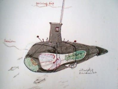 Artwork Title: Submarine Sketch