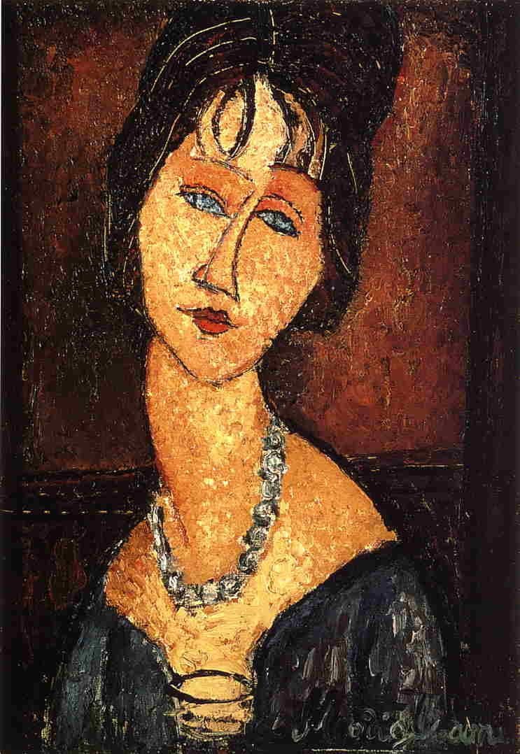 Artwork Title: Jeanne Hebuterne With Necklace
