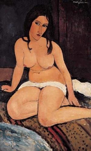 Artwork Title: Sitting Nude
