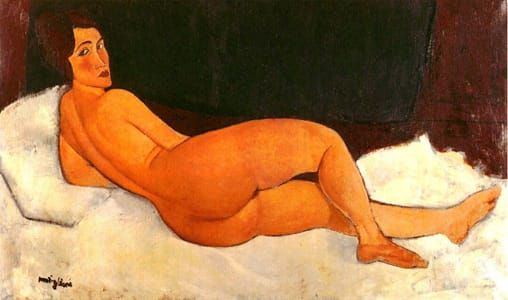Artwork Title: Nude, Looking Over Her Right Shoulder