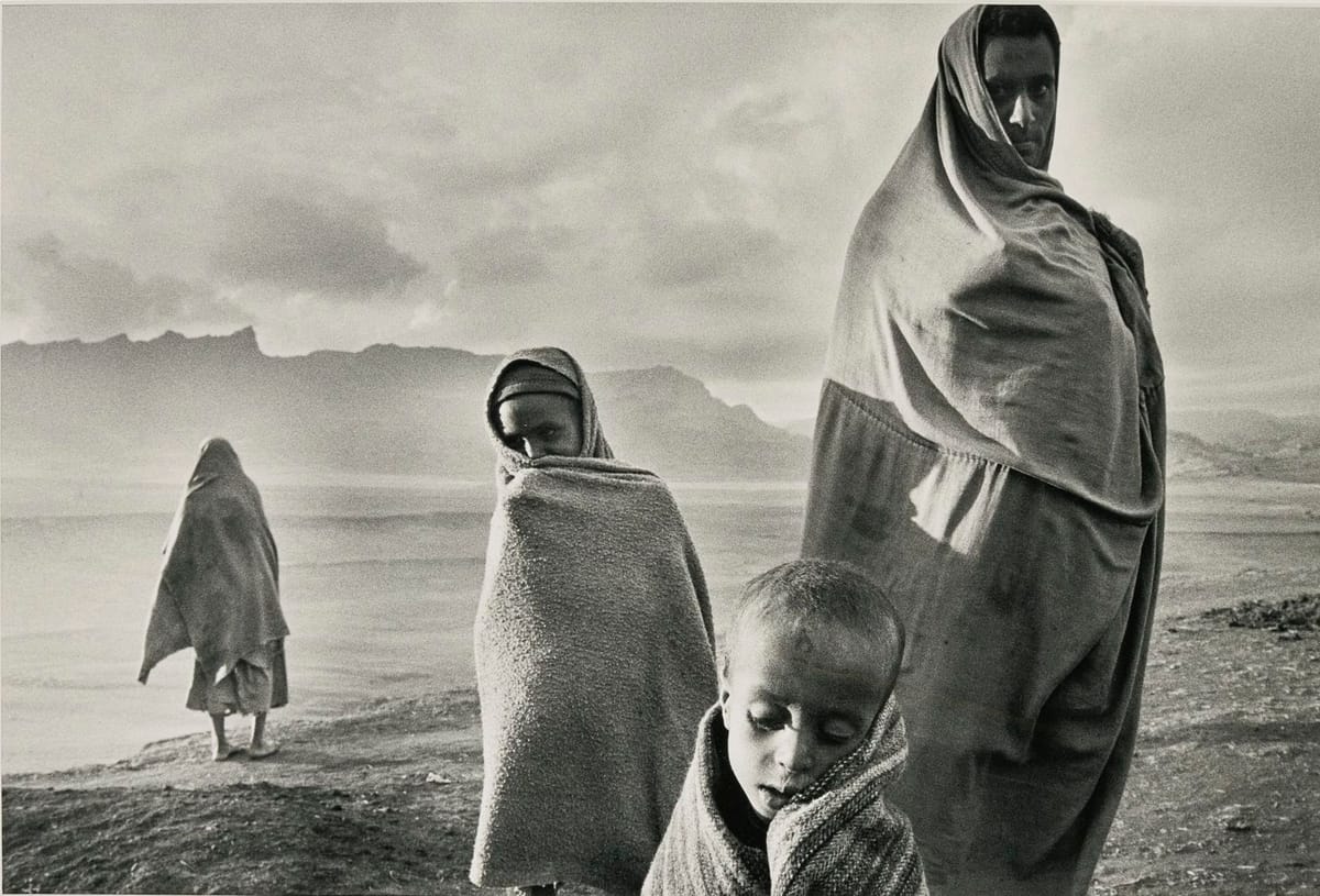 Artwork Title: Refugees At The Korem Camp, Ethiopia