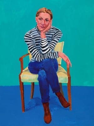 Artwork Title: Sitting for David Hockney (Portrait of Edith Devaney0