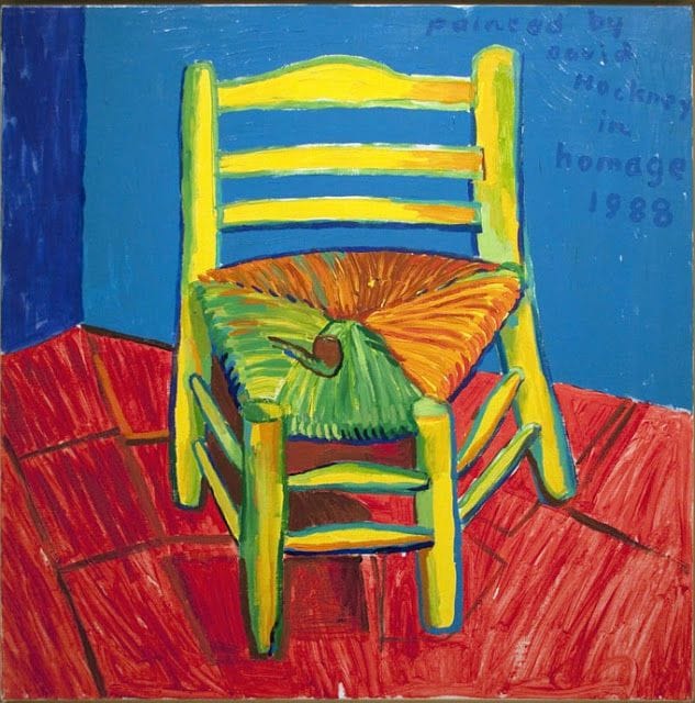 Artwork Title: David Hockney, Vincent's Chair and Pipe