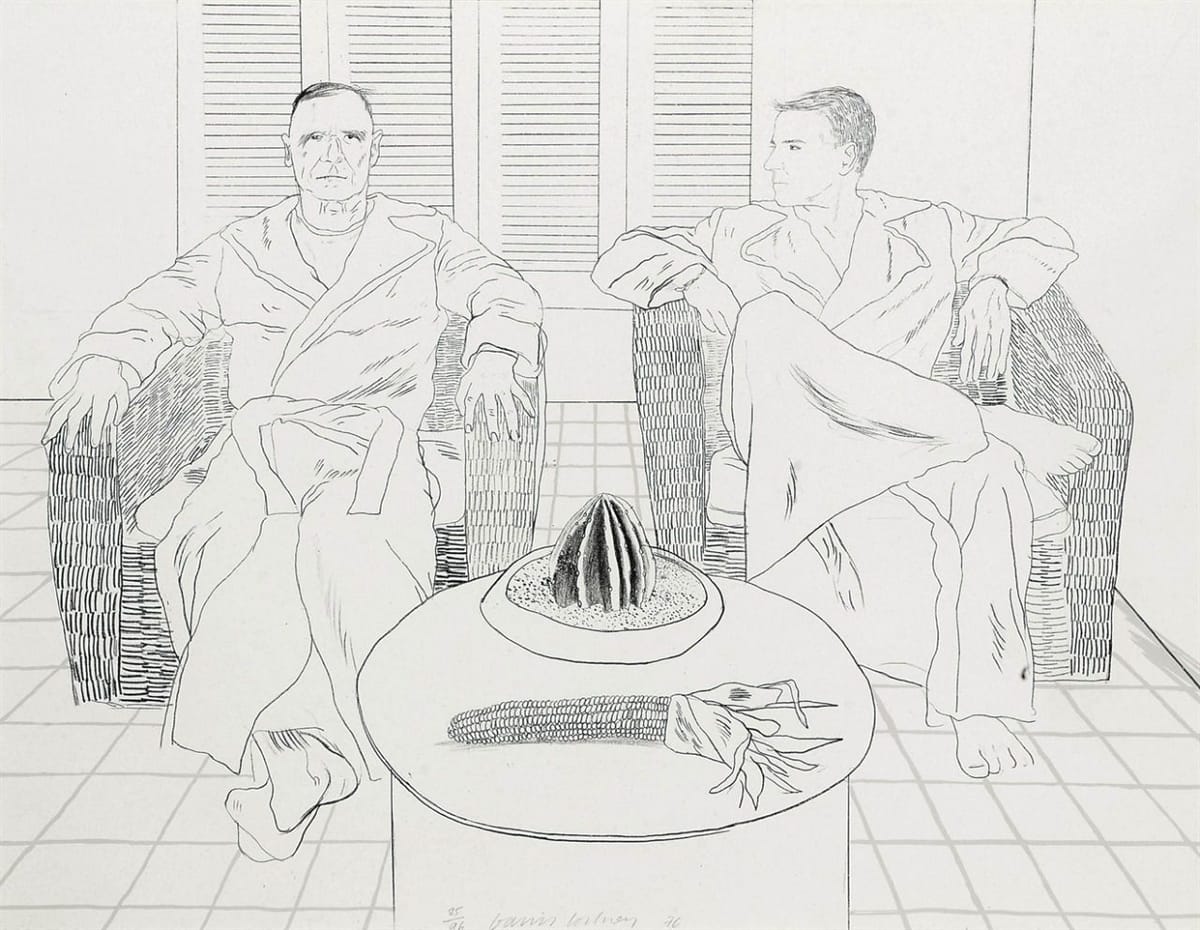 Artwork Title: Christopher Isherwood and Don Bachardy