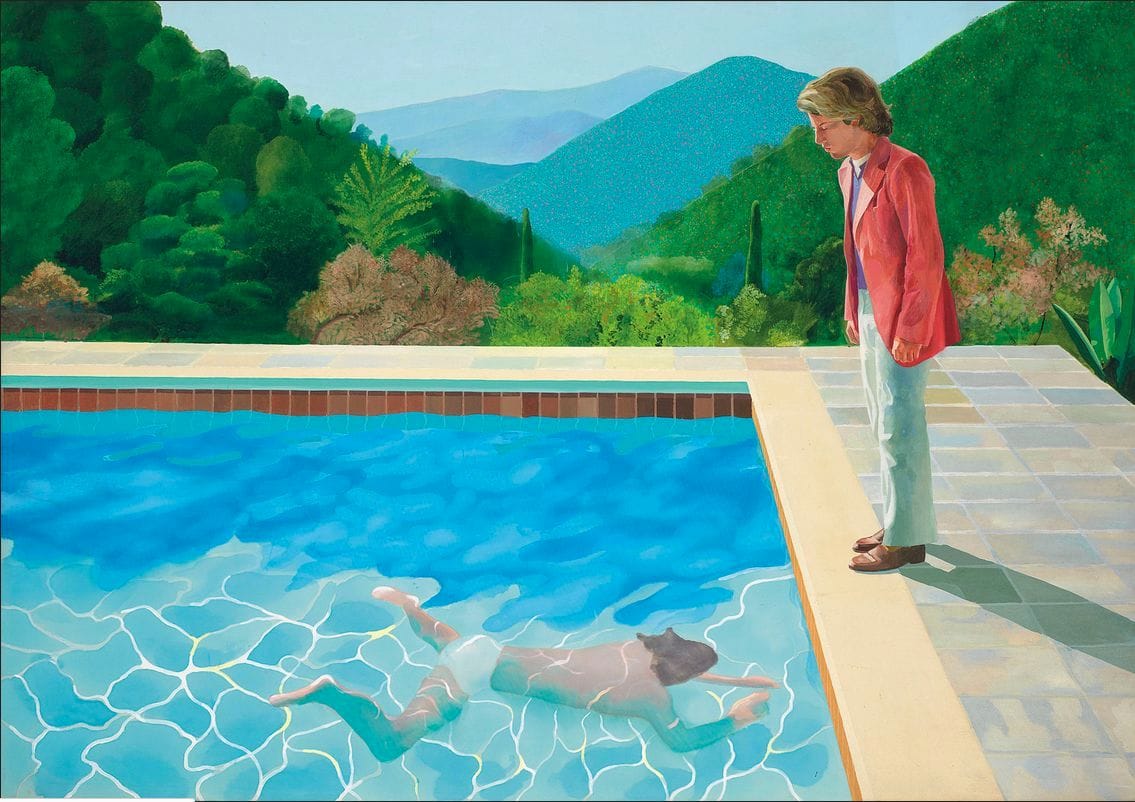 Artwork Title: Portrait of an Artist (Pool with Two Figures)