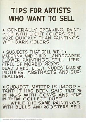 Artwork Title: Tips for Artists who want to sell