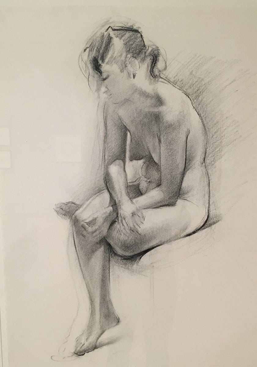 Artwork Title: Untitled (Seated Female Nude)