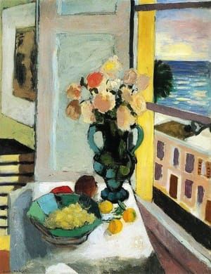 Artwork Title: Flowers in Front of a Window,