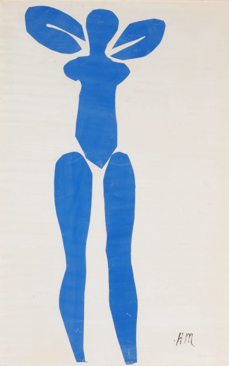 Artwork Title: Standing Blue Nude