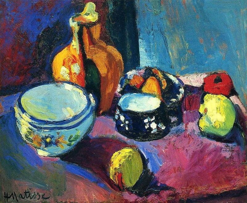 Artwork Title: Dishes and Fruit