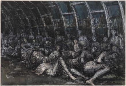Artwork Title: Shelterers In The Tube  1941