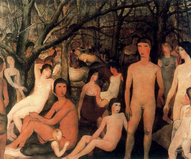 Artwork Title: Naked Figures in the Wood