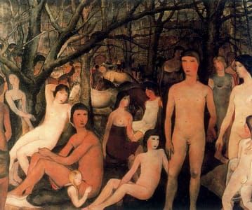 Artwork Title: Naked Figures in the Wood