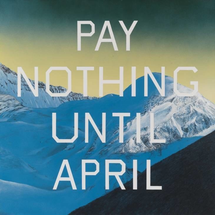 Artwork Title: Pay Nothing Until April