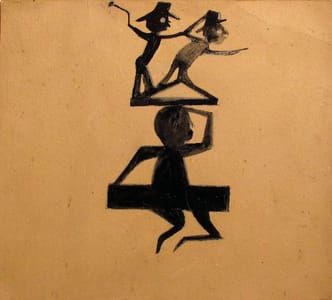 Artwork Title: “Three Figure Construction in Black” (1939–42),