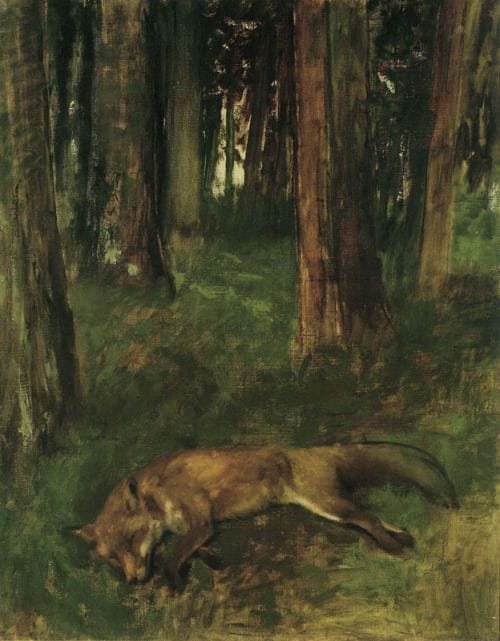 Artwork Title: Dead Fox in a Wood