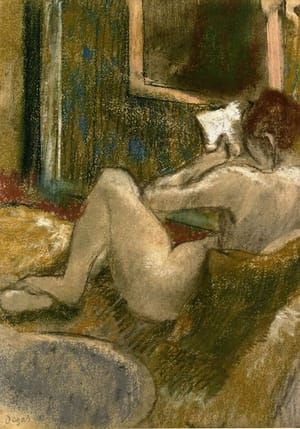 Artwork Title: Nude from the Rear, Reading  1880-1885
