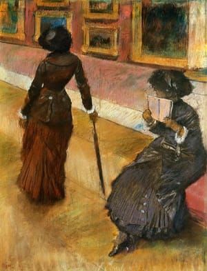 Artwork Title: Mary Cassatt at the Louvre