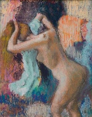 Artwork Title: Après le bain, femme s’essuyant