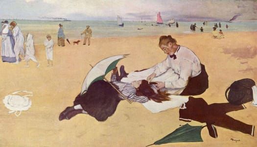 Artwork Title: Beach Scene (1876-7)