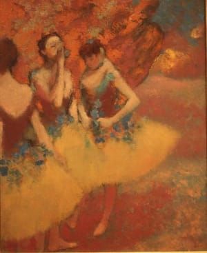 Artwork Title: Three Dancers In Yellow Skirts