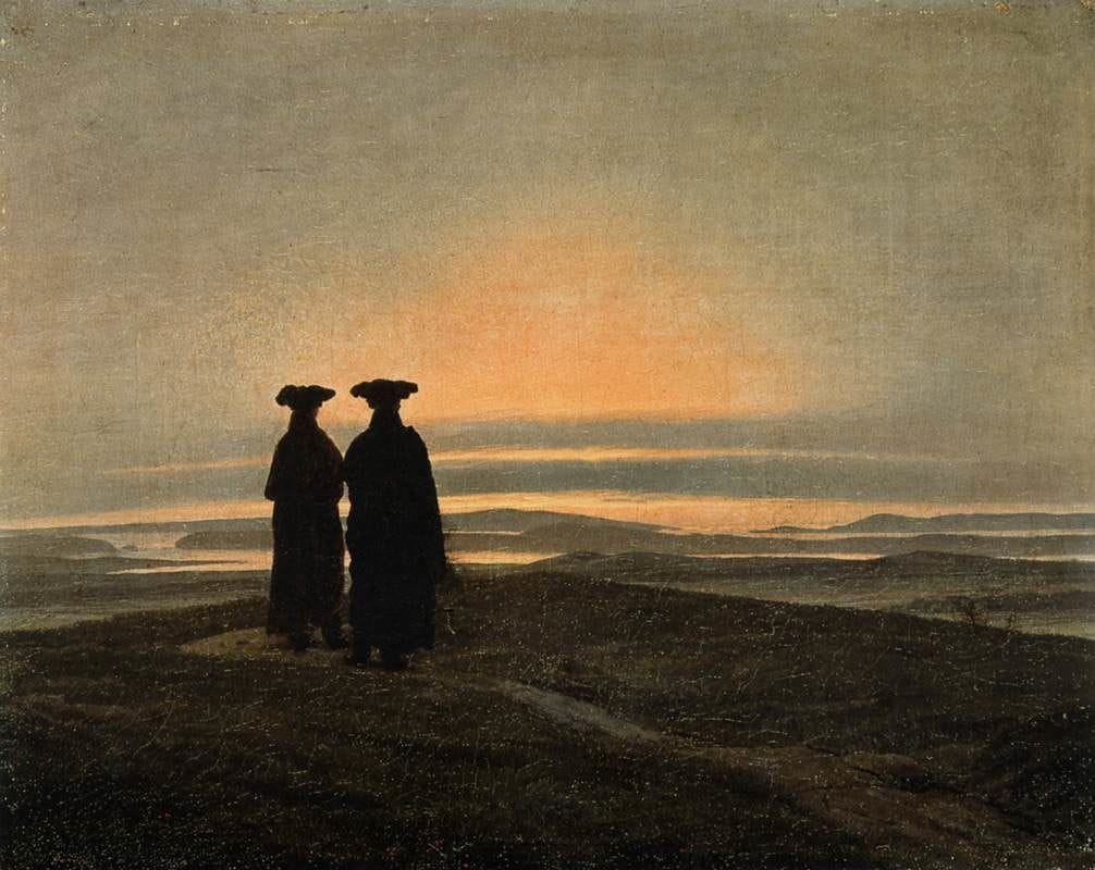Artwork Title: Evening Landscape With Two Men