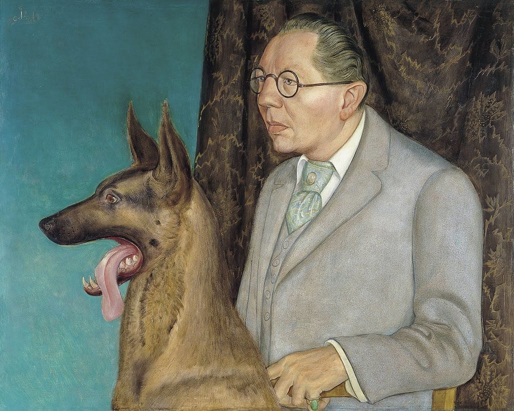 Artwork Title: Hugo Erfurth with his Dog Ajax