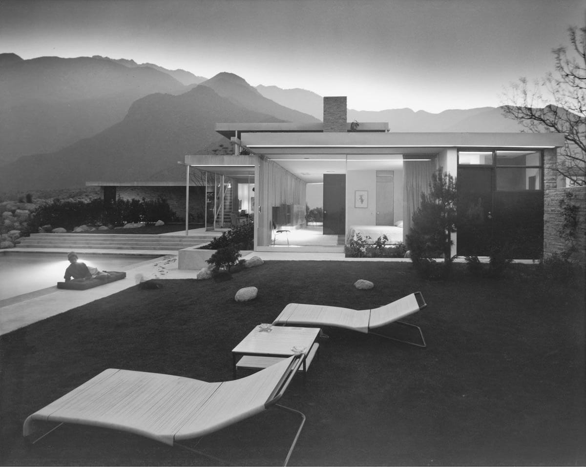 Artwork Title: Poolside At Richard Neutra’s Kaufmann House, Palm Springs