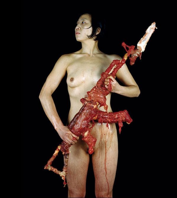 Artwork Title: Woman With Meat Gun