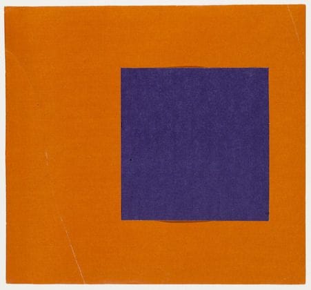 Ellsworth Kelly - Purple and Orange from the series: Line-Form