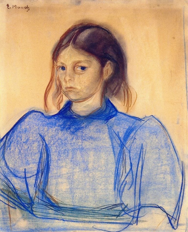 Artwork Title: Young Woman in Blue