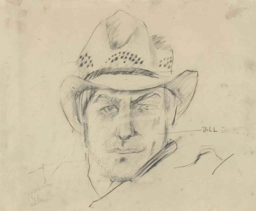 Artwork Title: Willem de Kooning with My Texas Hat