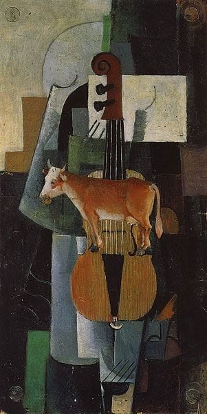 Artwork Title: Cow and Violin