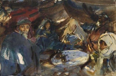 Artwork Title: Arab Gypsies in a Tent
