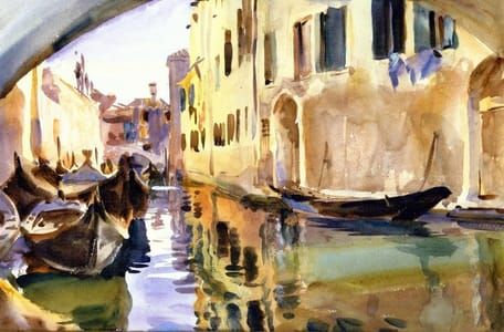 Artwork Title: A Small Canal, Venice
