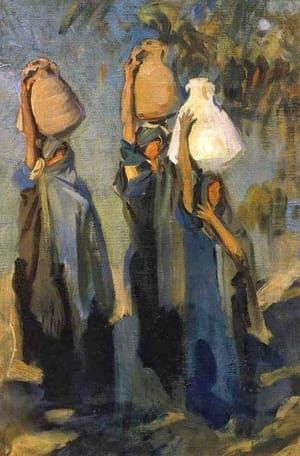 Artwork Title: Bedouin Women Carrying Water