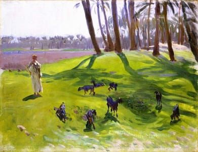 Artwork Title: Landscape with a Goatherd