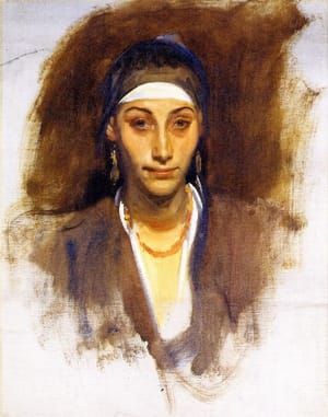 Artwork Title: Egyptian Woman with Earrings