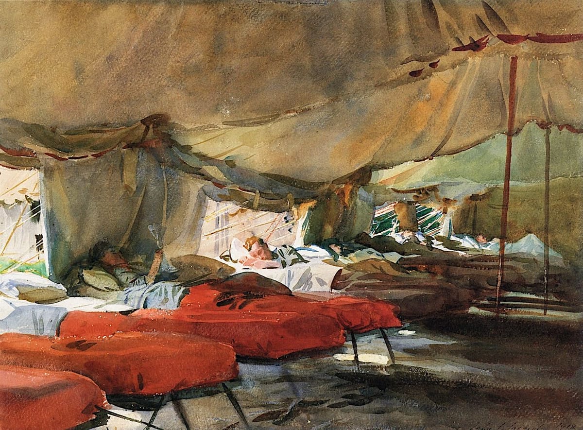 Artwork Title: Interior of a Hospital Tent