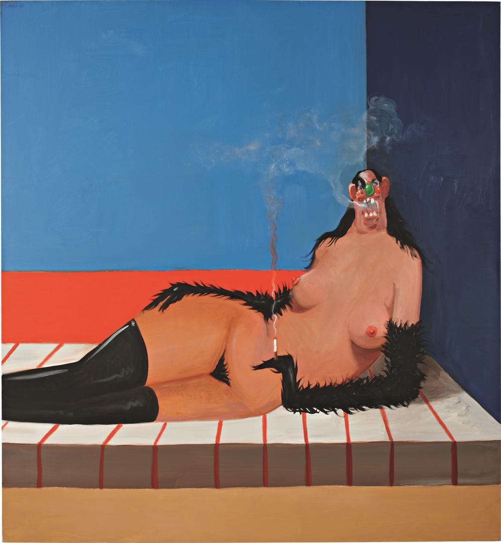 Artwork Title: Large Reclining Smoker