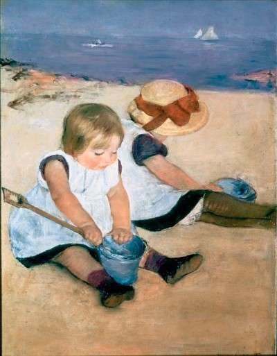 Artwork Title: Children Playing On The Beach