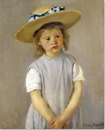 Artwork Title: Child in Straw Hat