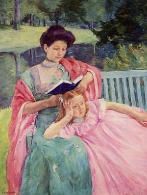 Artwork Title: Auguste Reading to Her Daughter