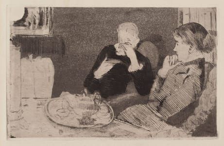 Artwork Title: Lydia and Her Mother at Tea