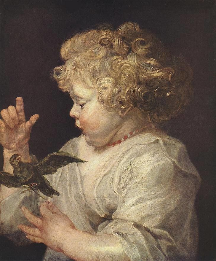 Artwork Title: A Child with Bird
