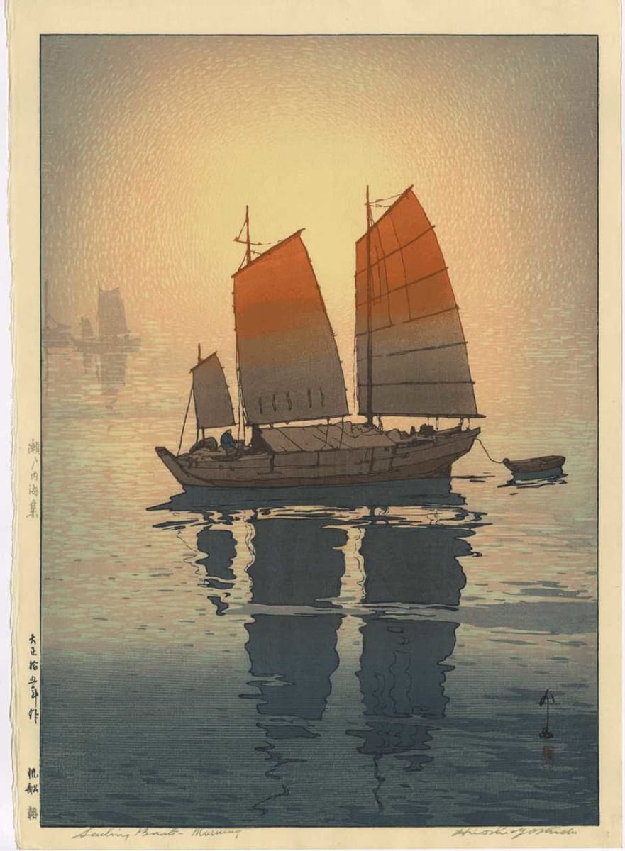 Artwork Title: Sailing Boats, Morning