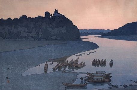 Artwork Title: Twilight on the Kiso River